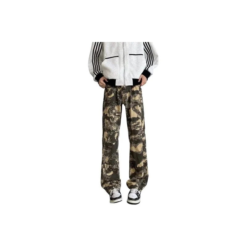 Concubine Zhu Jeans Unisex Camouflage-0
