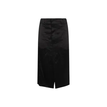SAINT LAURENT Front Slit Midi Skirt