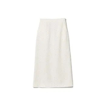 Beams Casual Long Skirt Women's Ivory White