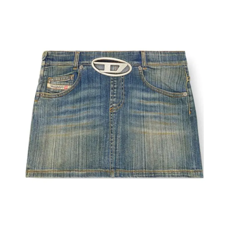 DIESEL De-Ron-S2 Denim Mini Skirt-0
