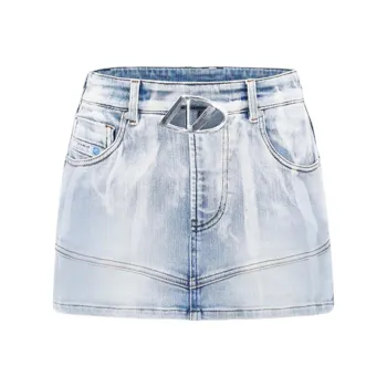 NAWS Denim Short Skirts Women's Clear Sky Blue
