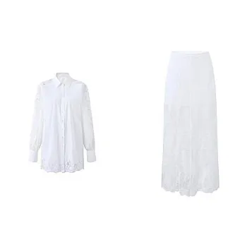Udon House Skirt Set Women's White
