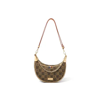 GUSKI Top Grain Cow Leather Shoulder Bag Women's Multicolor