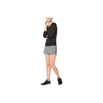 Lululemon Run Times Sports Shorts Women's Black/White Plant