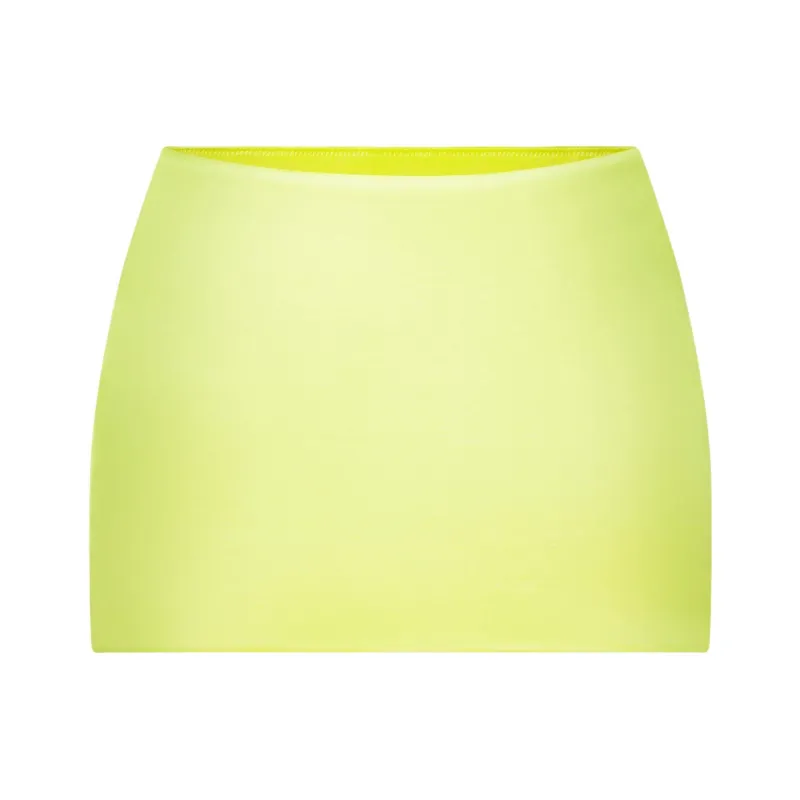 Khy FW24 DROP 010 Satin Ultra Mini Swim Skirt Swim Dresses & Skirts Women's Lime Green-0
