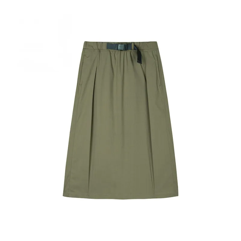 CHAOJIANTA Casual Long Skirts Women's Wisteria Green-0