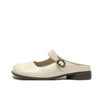 JOSINY Rubber Sole Abrasion Resistant Slip Resistant Closed Toe Slippers Women's