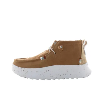 Heydude WENDY PEAK HI SUEDE Mid Top Casual Shoes Women's Brown
