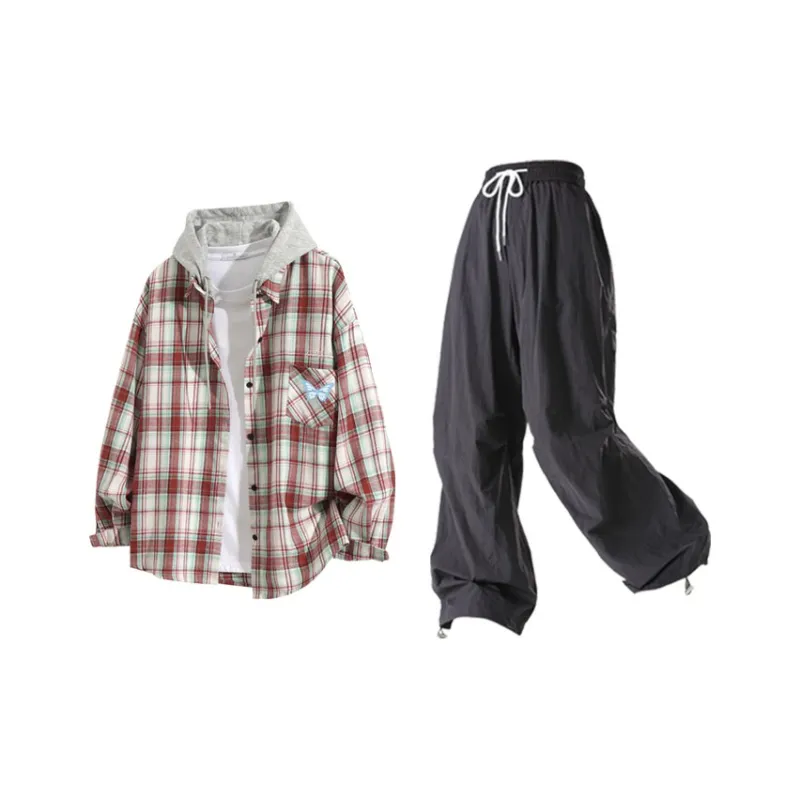 LIVINGTOWN Shirt Matching Set Unisex-0