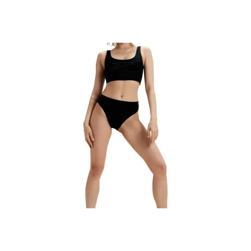Speedo FLU3NTE High Waist Bikini Bottom Bikini Women's Dark Gray/Black/Blue