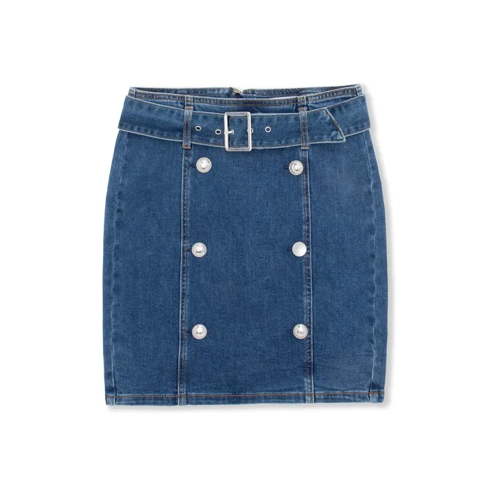 GUESS Denim Short Skirts Women's Dark Blue-0