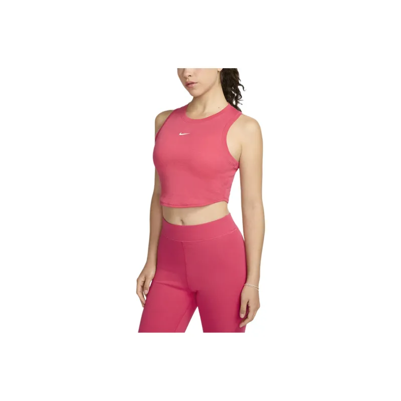 Nike Sportswear Chill Knit Women's Tight Cropped Mini Rib Tank Top-0
