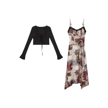 PAVEA Two Piece Skirt Sets Women's