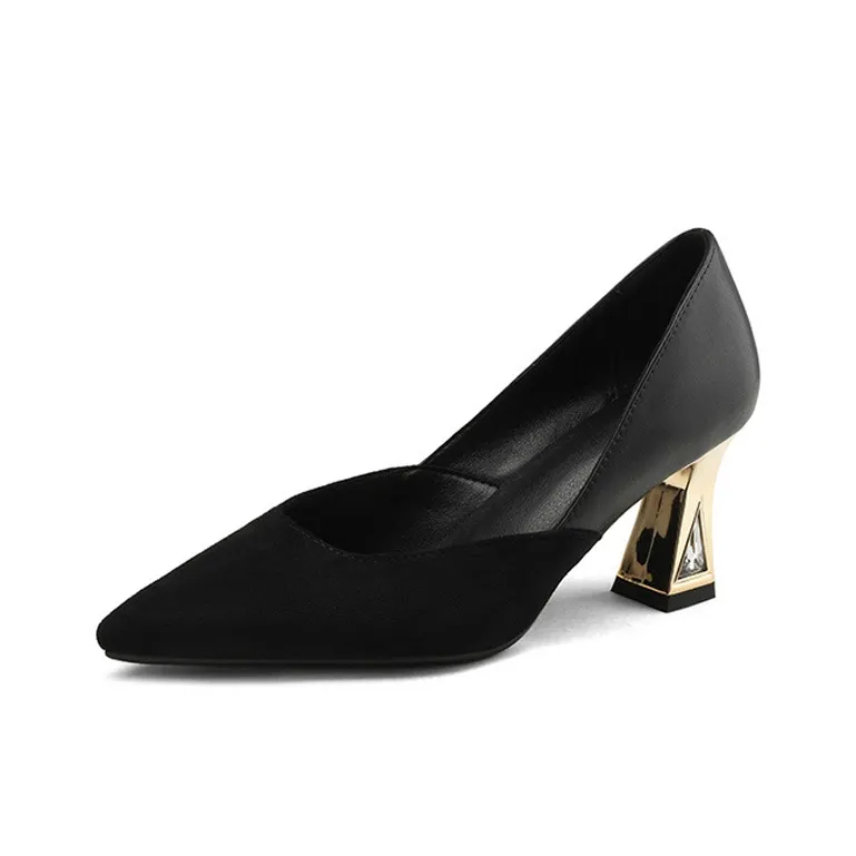MCKP Chunky Heel High Heels 7cm Women's-4
