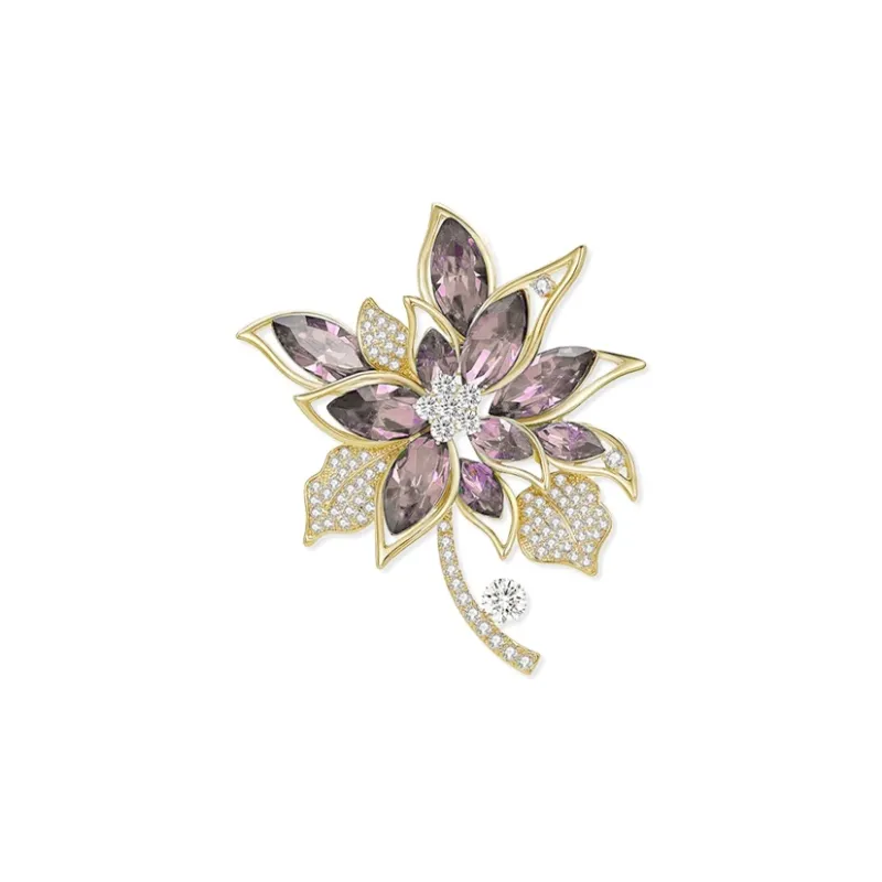 JUICY GRAPE Zircon Brooches Women's-4
