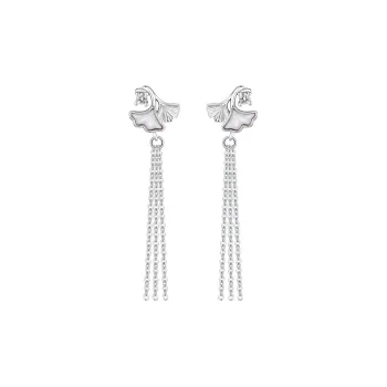 CLARKIA FLOWER S999 Fine Silver Earrings Women's