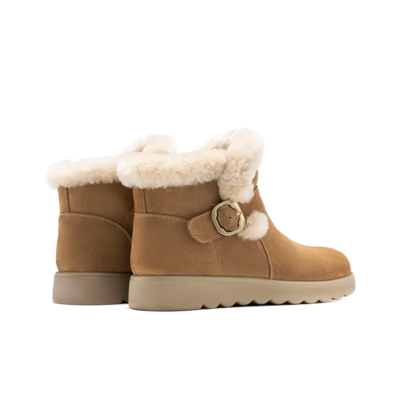 AOKANG Ankle Boots Women's Camel-3