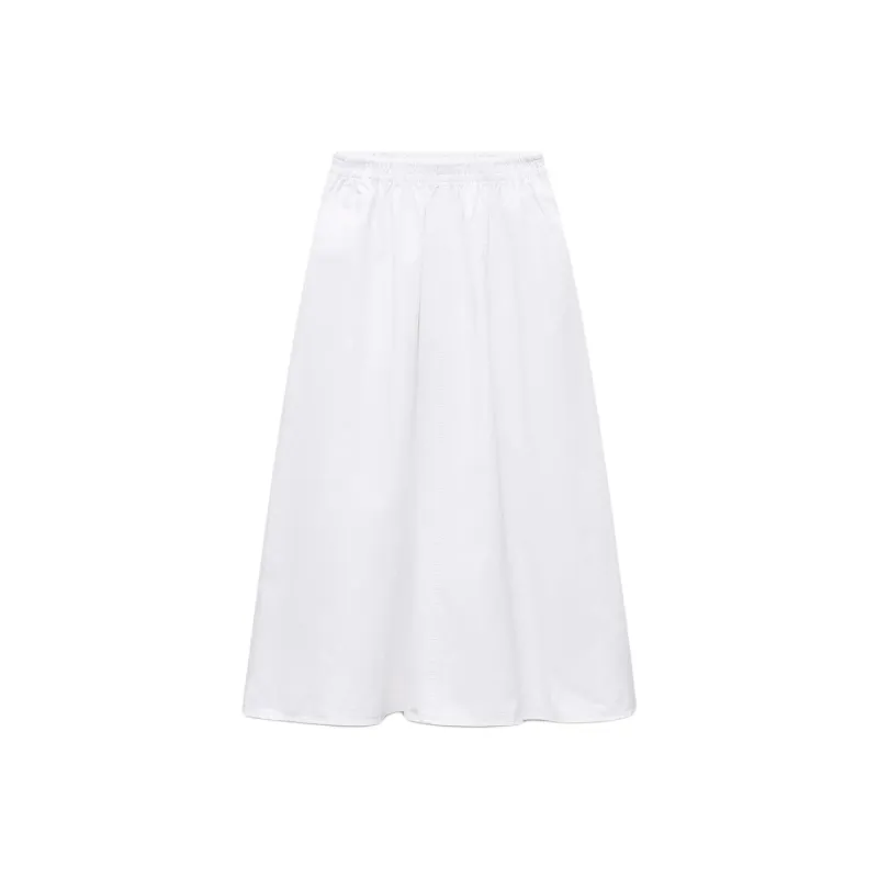 ZARA Casual Long Skirts Women's White-0