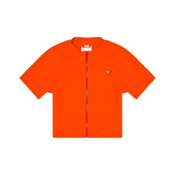 DIESEL Skyler D Pop Zipped Cropped Swim Shirt