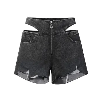 Guuka Hero Denim Shorts Women's Black