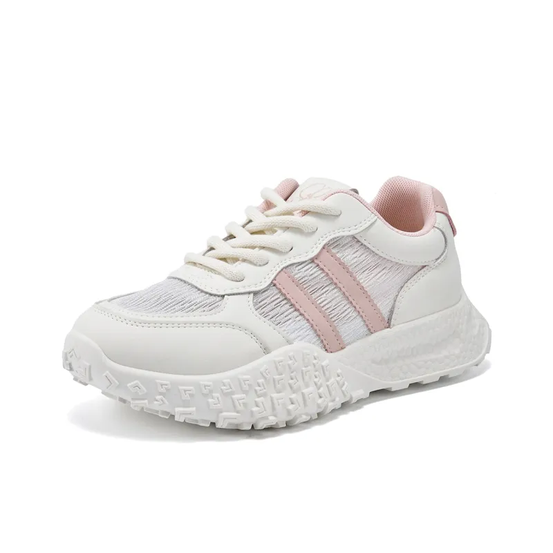 La Chapelle Slip Resistant, Abrasion Resistant, Breathable, Lightweight Low Top Casual Shoes Women's White Pink-0