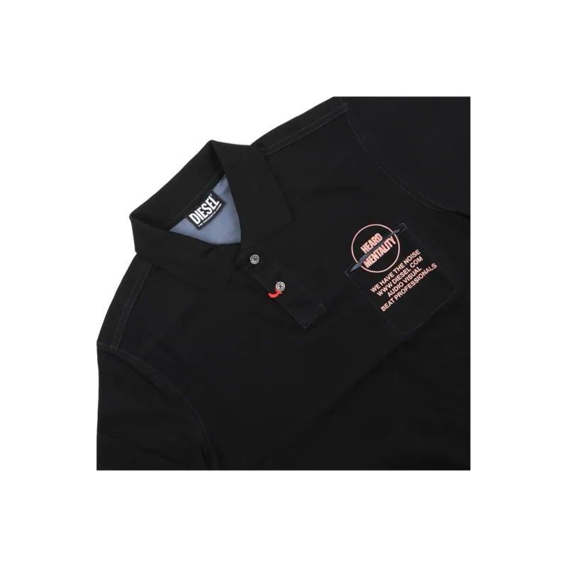 DIESEL Polo Shirts Men Black-2