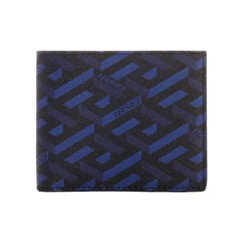 VERSACE VERSACE Leather Wallet Men's Blue