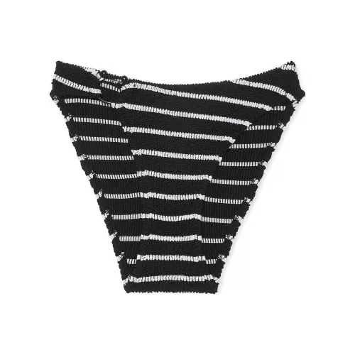 Victoria's Secret Swimming Shorts Women's Black White Stripes