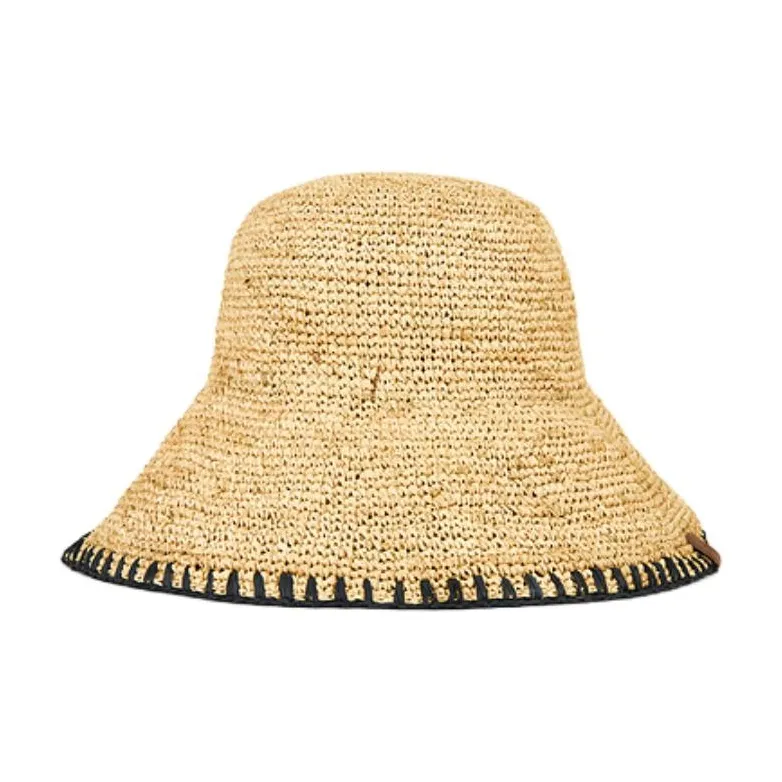 RAG&BONE Raffia Bucket Hats Women's Yellow-1