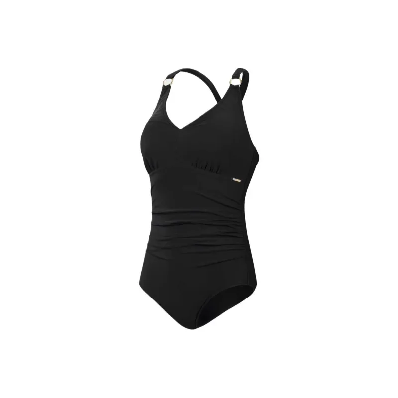 Speedo Shaping V Neck One Piece Green One piece Swimsuit Women's-5