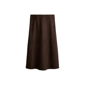 H&M Casual Long Skirts Women's Dark Brown