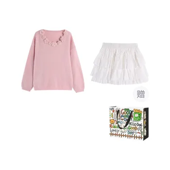 Dippanis Two Piece Skirt Sets Women's