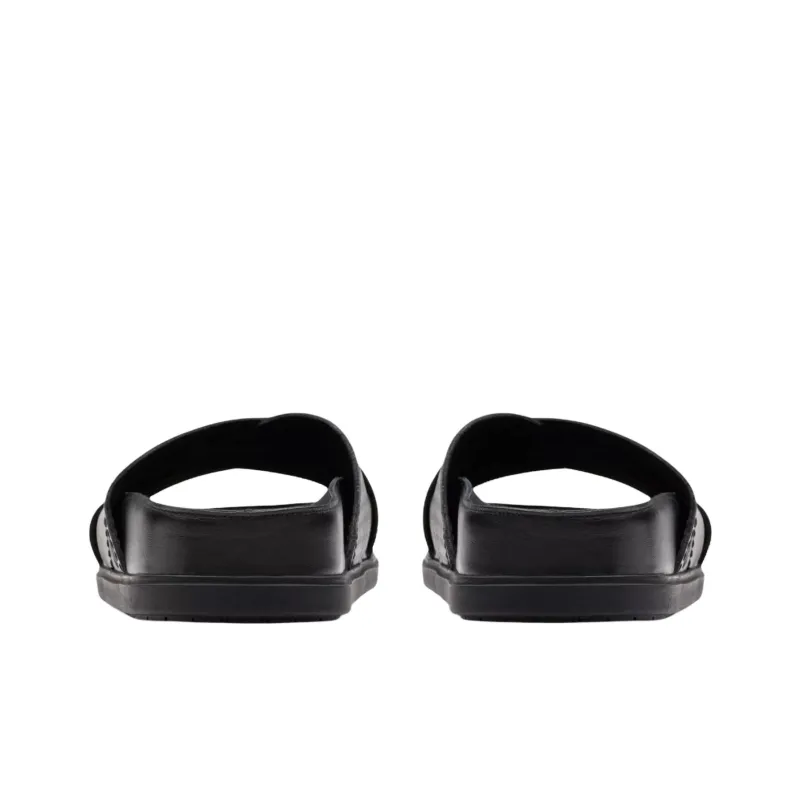 Clarks Rubber Sole Abrasion Resistant Slide Slippers Men's Black-4