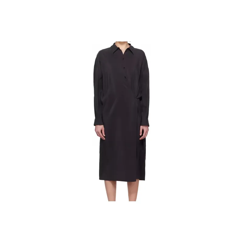 Lemaire Long Sleeved Dress Women's Black-0