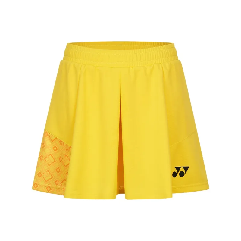 YONEX Sports Shorts Women's Begonia Flower Yellow-0