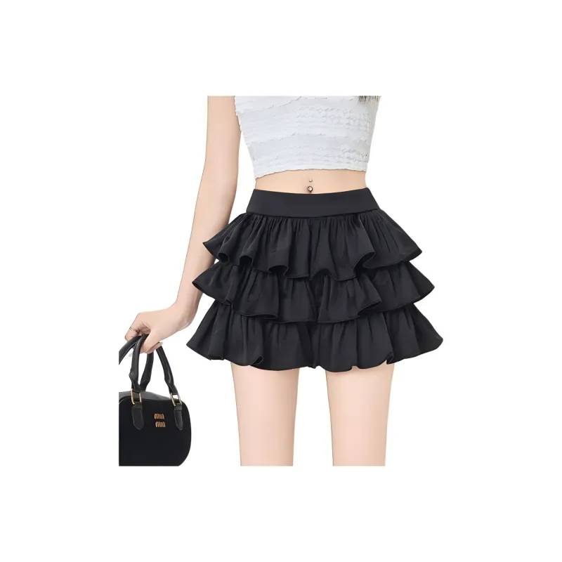 XIANSINIAO Casual Short Skirts Women's-0