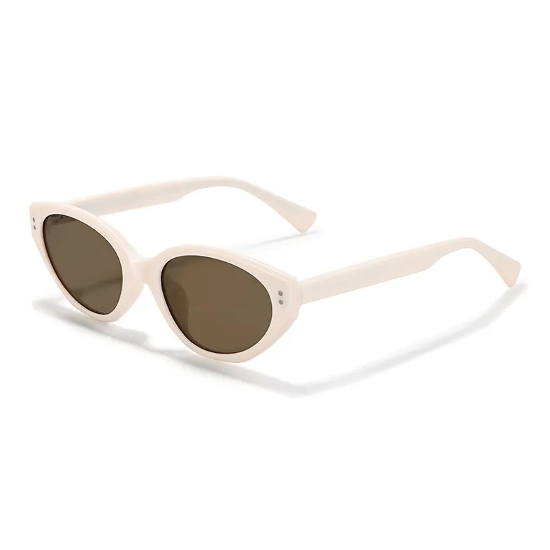 Sagawa TR/Memory Plastic Plate Frame Cat Eye Sunglasses Unisex-4