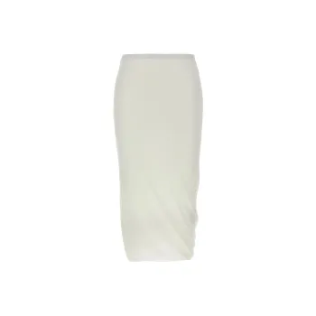 JIL SANDER Crepe Double Layer Midi Skirt