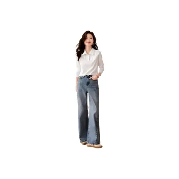 Mo Han Yi Mei Polo Shirt Women's Raw White