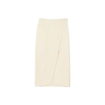 Sandro Slub texture Midi Skirt