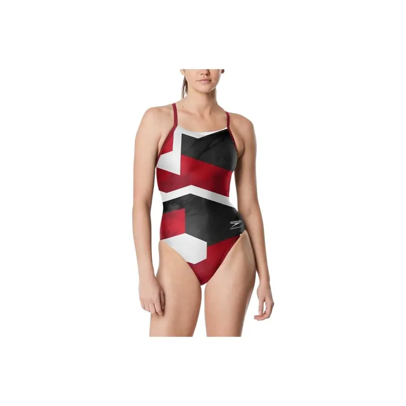 Speedo Glimmer Flyback One Piece Blue One piece Swimsuit Women's-14