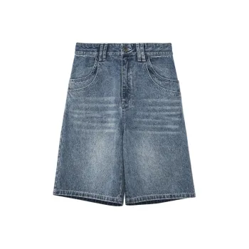 Omont Denim Shorts Women's Washed Blue