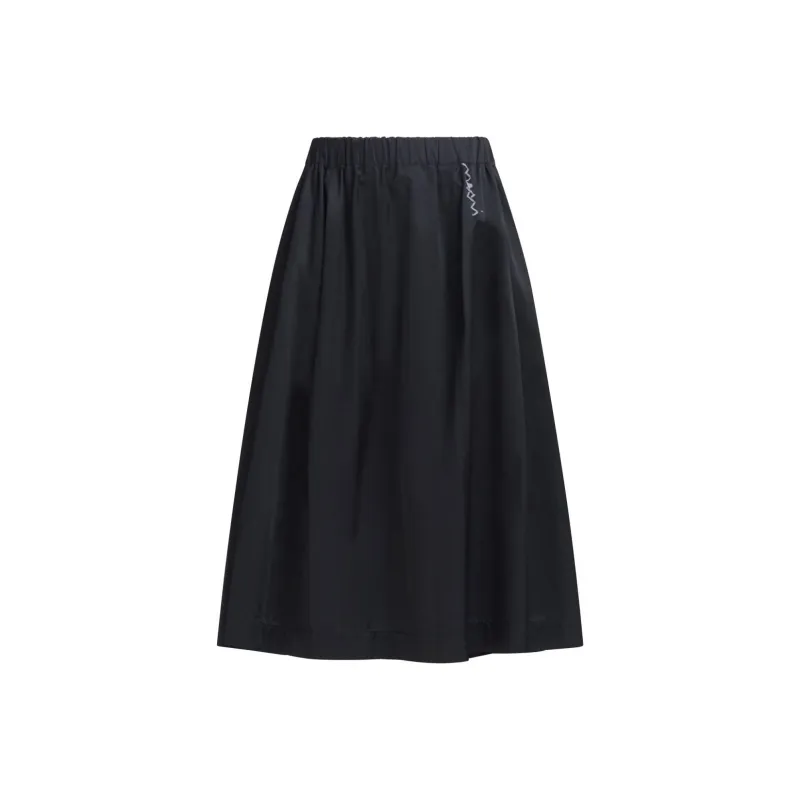 MARNI Logo embroidered Midi Skirt-0