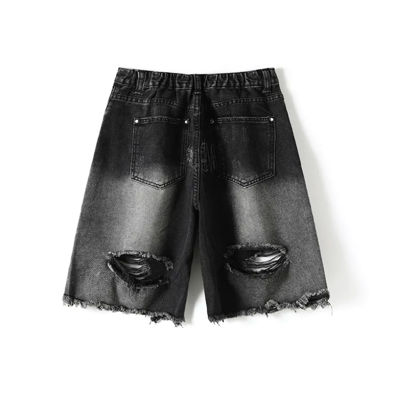 Vitocano Denim Shorts Unisex Black-1