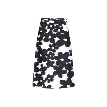 MARNI Floral Printed Straight Hem Midi Skirt