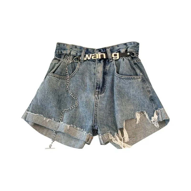 Kazakhstan Denim Shorts Women's-2