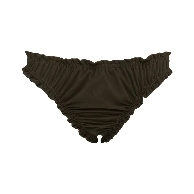 WITH JEAN SS25 Lottie Bikini Bottom Swimming Shorts Women's Brown-0