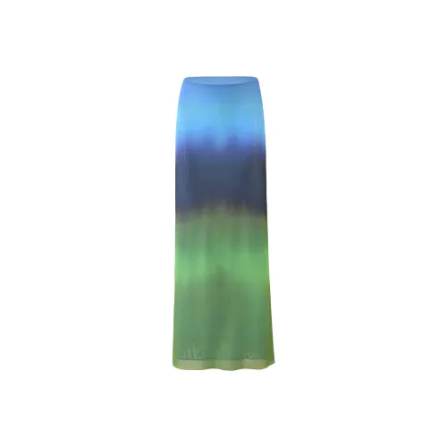 Tiger Mist wiburgY SKIRT Casual Long Skirts Women's Turquoise