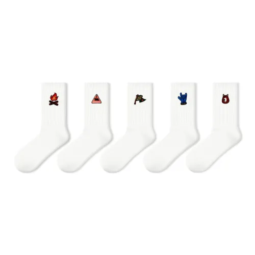 Primeet Mid Calf Socks Men's 5 Pack