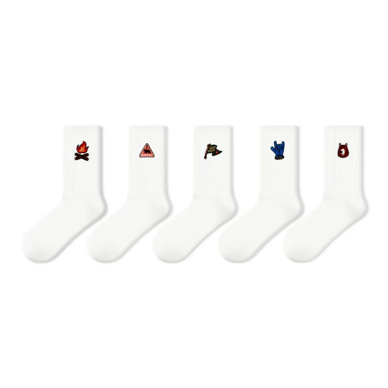 Primeet Mid Calf Socks Men's 5 Pack-0